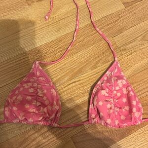 PACSUN women’s pink Hawaiian bikini top